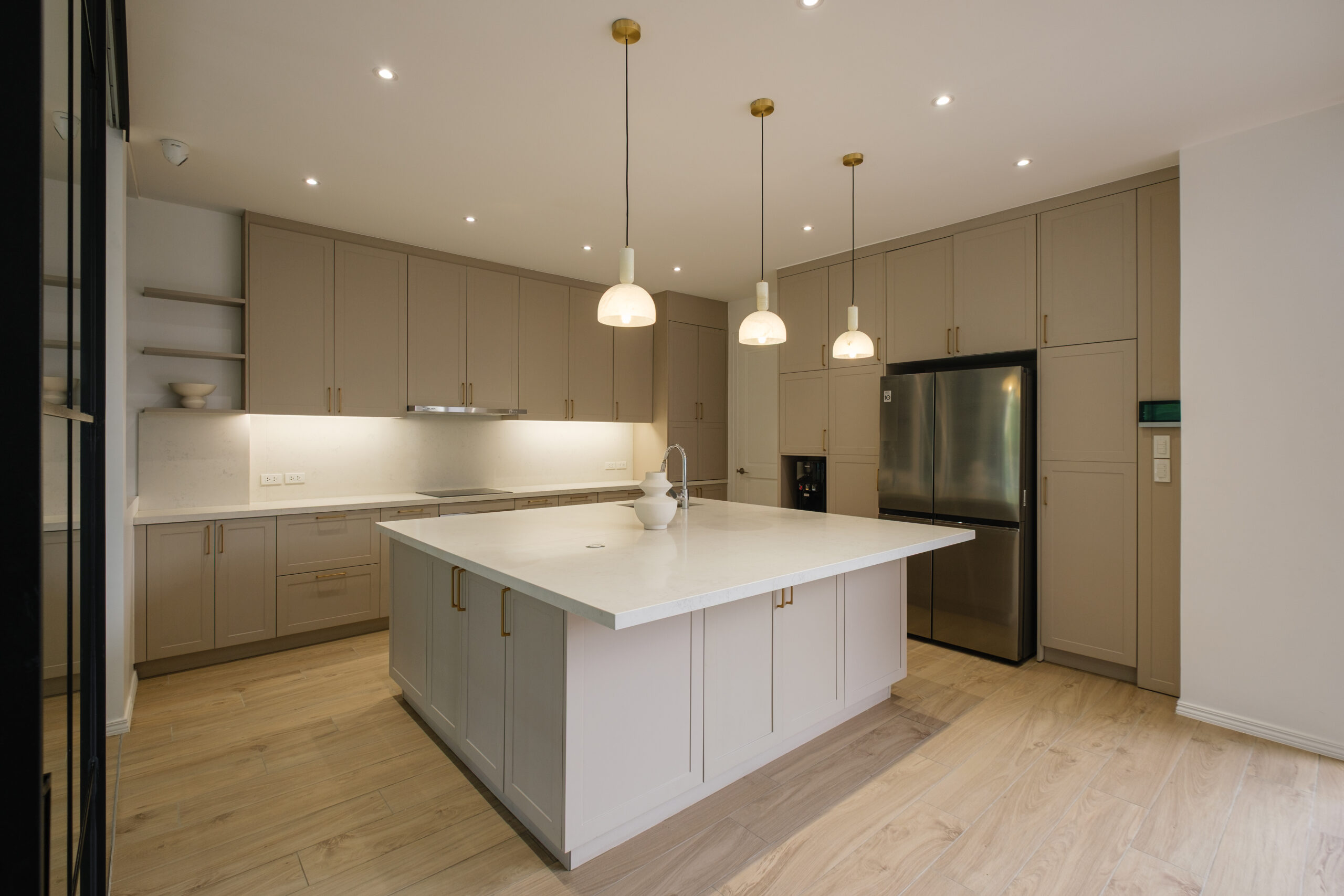 French-Inspired Shaker Kitchen with Modern Closets in Quezon City